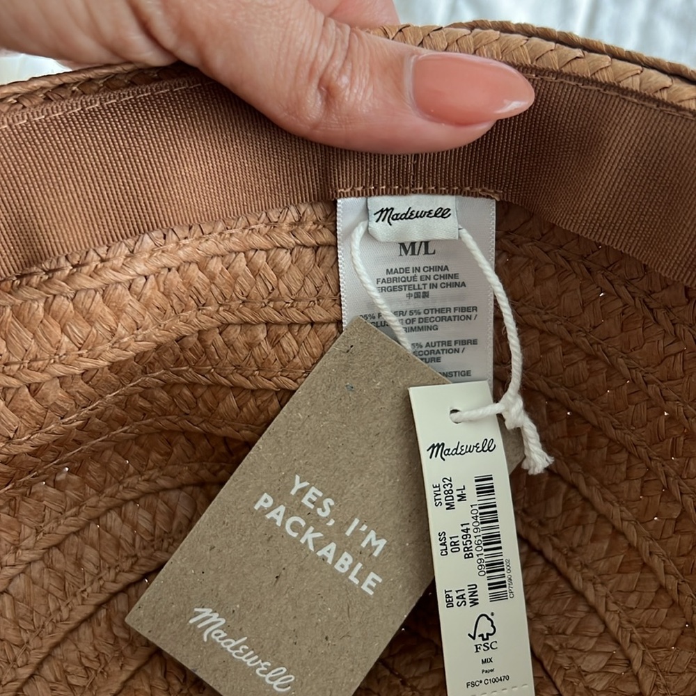 Madewell Packable Straw Hat - Picture 4 of 8